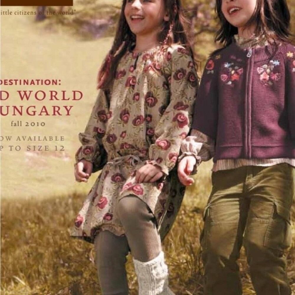 Tea Collection Boho Floral Dress Brown Tan Pink Toddler Cottagecore Girls 2